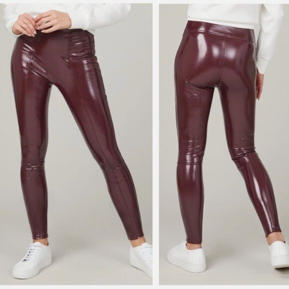 NWT SPANX Women's Faux Leather Patent Leggings Size S/P - Picture 1 of 10
